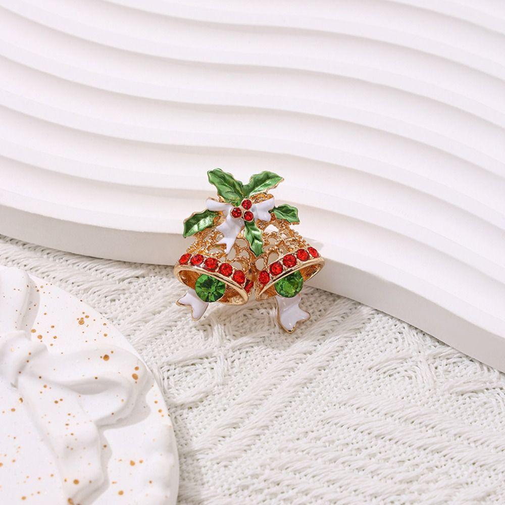 Clothes Accessories Enamel Rhinestone Brooches Korean Style Snowman Brooch Christmas Brooch Daily