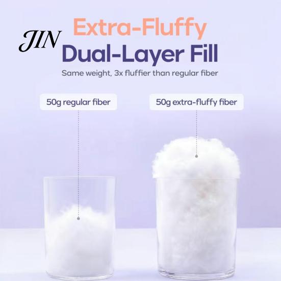 Comfortable Head Cushion Puff Cooling Pillow, Soft Breathable Quilted Sleeping Machine Yet Supportive Pillow Washable, Fluffy Cloud-like for Side And