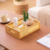 1 шт. плетеная удобная бытовая простота деревянная современная безкрышная корзина для хранения сетка
