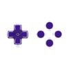 eXtremeRate Custom Replacement Dpad Action Purple for PS5 and Controllers Buttons, & Clear, BDM-010, BDM-020, BDM-030, BDM-040, BDM-050