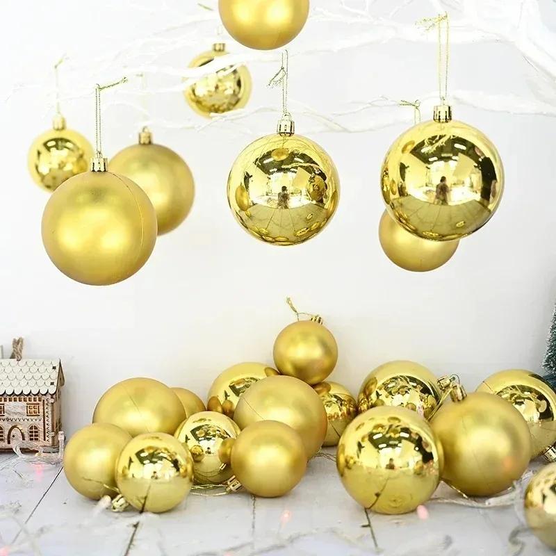 Рождественский шар для украшения елки, подвесной кулон, золотые, красные, серебряные, синие шары, товары для украшения дома, вечеринки, Рождества своими руками