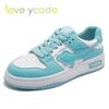 Spring and Autumn Natural Leather Flat Comfortable Low Top Casual Shoes for Girls Students and Women