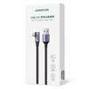 Ugreen Us385 Usb-A / Usb-C 90º 5Gb/S 3A 1M Angled Cable - Black