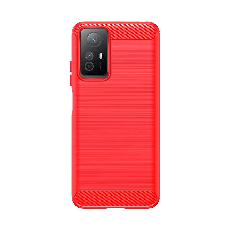 Чехол-накладка для Xiaomi Redmi Note 12S Чехол Redmi Note 12S Capas Задняя крышка из мягкого ТПУ с карбоновым волокном Для Redmi Note 12 Pro Plus 12S Fundas