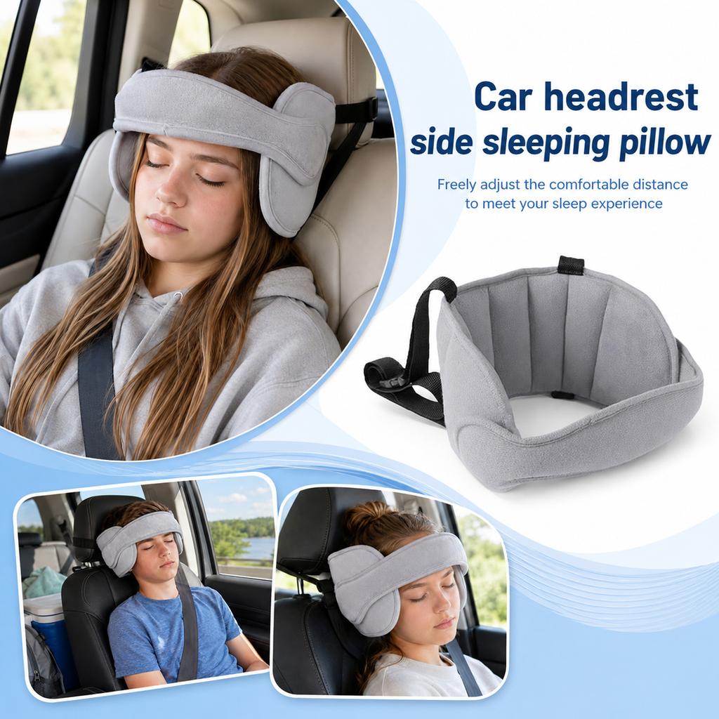 Car seat cushion, head support pillow, side-sleeping pillow