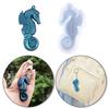 Christmas Seahorse Ornaments Resin Casting Silicone Mold Woman Keychain Decorative Pendant Jewelry Mold for DIY Crafts