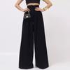 Casual Commuting Solid Color Wide Leg Pants Women Loose Versatile High Waist Trousers Spring Autumn Temperament Pantalones