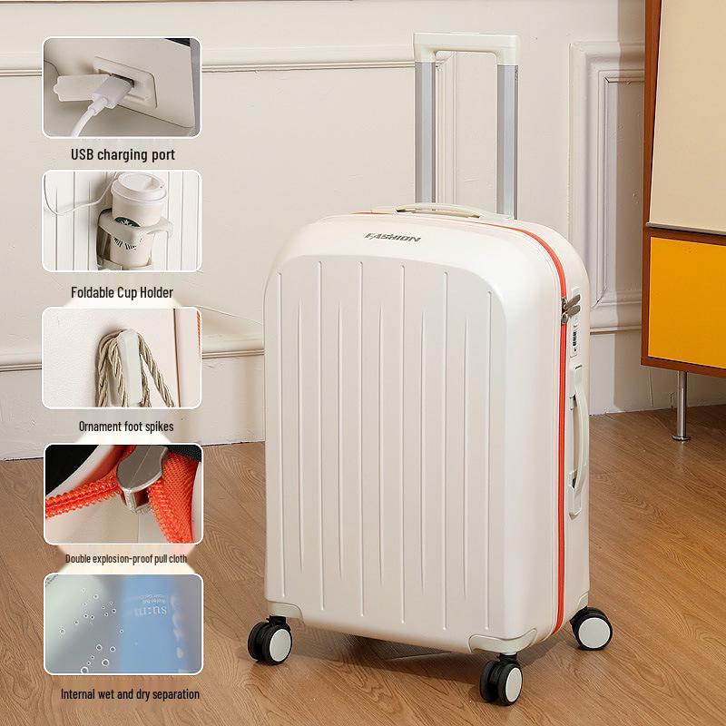 Прочный чемодан на колесиках модели 2025 года — большая вместимость, кодовый замок, подходит для мужчин, женщин и студентов.