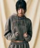 PIGMENT Felt Crop Hoody - 3Col
