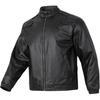 Solid Color Stand Collar American Vintage Zip Long Sleeve Jacket Unisex Jackets Black 630967-01