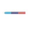 Waterproof Tricolor Stripe Vinyl Decals 2Pcs, Stylish Stickers for Car Side Mirror Body Decoration