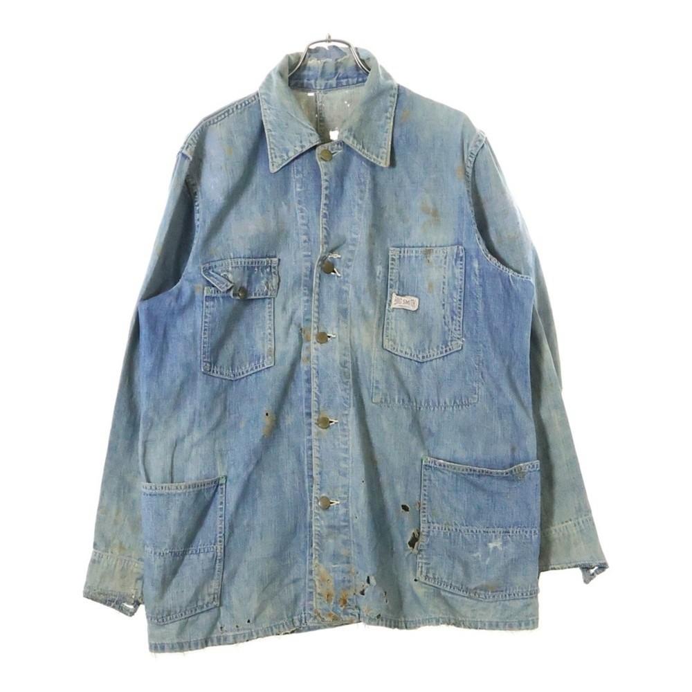 VINTAGE 40-50s BIG SMITH Denim Coverall Jacket Indigo Used 19f74030079221<wbr/>9b6052c Unisex T-Shirt