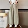 Girls Wide Leg Pants Kids Fashion Loose Pants Children Straight Sweatpants 2024 High Waisted Spring Autumn Casual Trousers