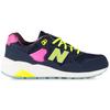 New Balance Nb 580 Модные кроссовки с сеткой и цветными блоками, низкие, для бега, унисекс, черные/розовые MRT580GN