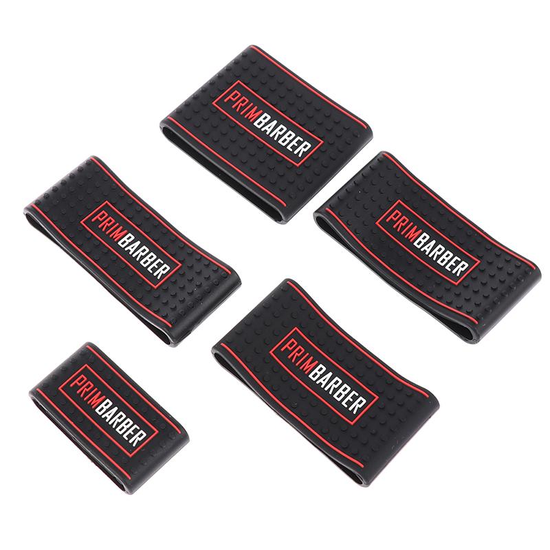 5 Pcs Non Slip Barber Hair Clipper Bands Grip Sleeves Hair Trimmer Holder Tools