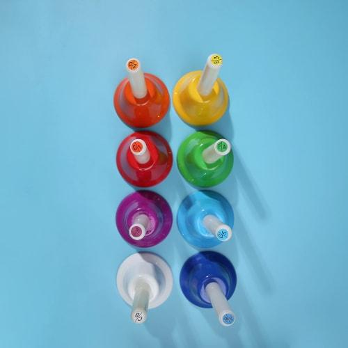 8-note Handbell, Colorful Handbell Instrument for Children and Adults, School, Church, and Weddings