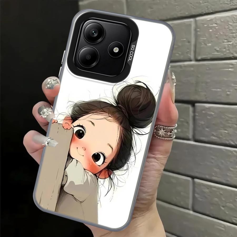 Милый Сердитый Чехол для Девочки для Xiaomi Poco F3 GT C50 F4 X3 NFC X5 C51 X3 Pro Задняя Крышка Телефона
