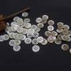 Spot Natural Taro Four-Eye Wide-Edge Horseshoe Shell Buttons for Shirts and Sweaters