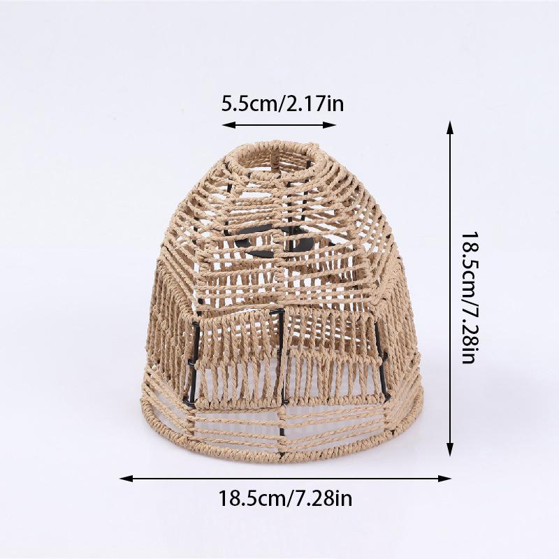 Подвесной абажур ручной работы плетеный абажур люстра крышка для ресторана бумажная веревка из ротанга