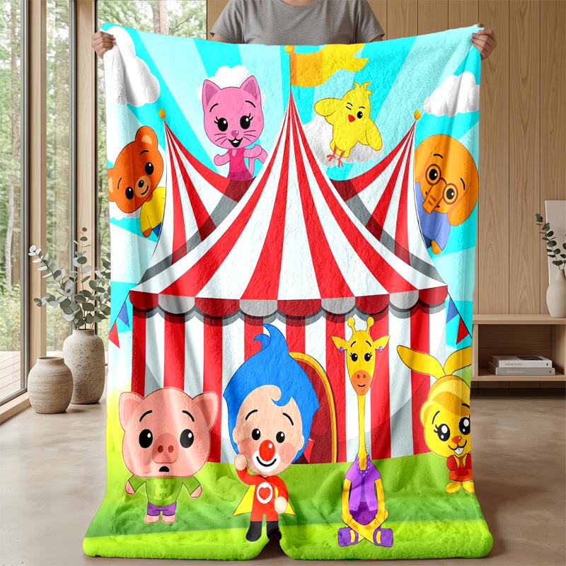 El Payaso Plim Plim Cozy Flannel Blanket, Comfortable Warm Throw Blanket for Bedroom Sofa Home Use