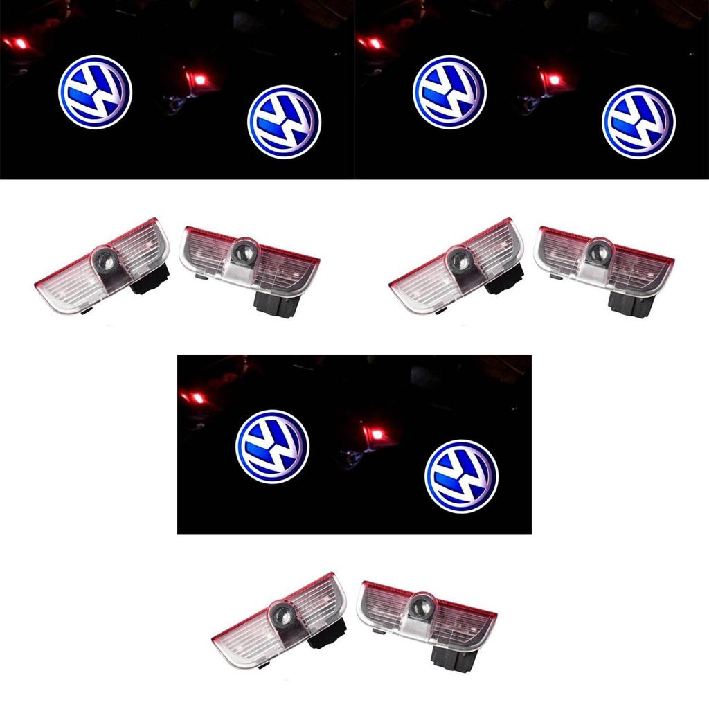 Светодиодные подсветки дверей автомобиля Volkswagen Светодиодные подсветки дверей автомобиля Volkswagen Высококачественный проекционный эффект 2 шт.