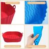 Soft Square Silicone Pot Mould Liners Baking Basket New Silicone Mold  for Air Fryer