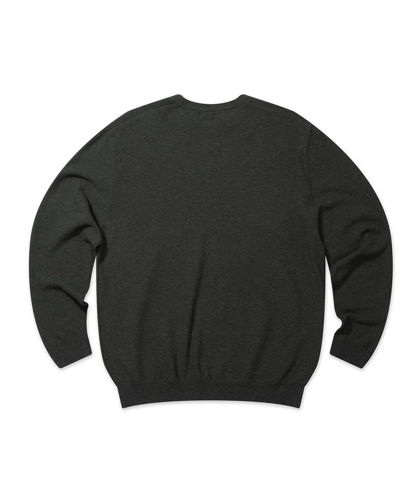 PRODESHIRT Органический трикотаж с воротником-стойкой и фактурой пике (Темно-оливковый)