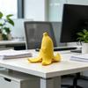 Милый Желтый Чехол-Держатель для Телефона в Виде Банановой Кожуры 3D Печать Забавная Банановая Подставка для Настольного Телефона для Всех Мобильных Телефонов