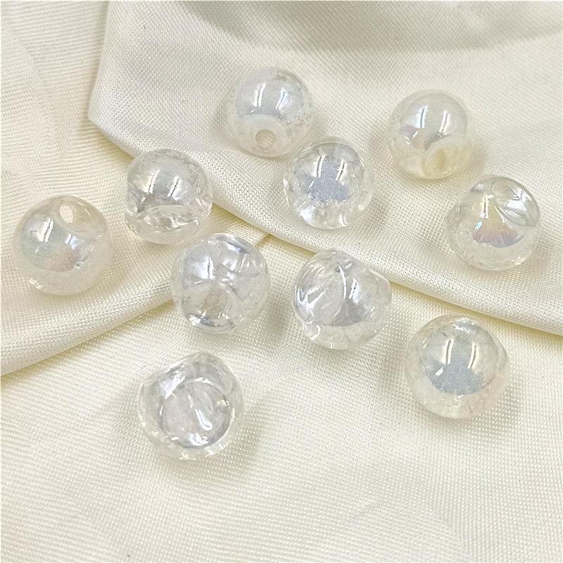 Hanmade Bubble Beads 10Pcs DIY Jewelry Accessories Creative Necklace 17mm Fashion Round Charms for Bracelets Making Exquisite AB Color