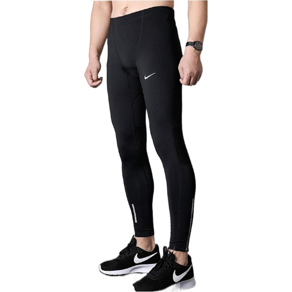 Nike Технологичные облегающие леггинсы Черные Мужские 642828-010