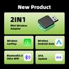 Беспроводной адаптер CarPlay 2 в 1 для Apple iPhone Android, быстрое подключение проводного адаптера Carplay Smart AI Box