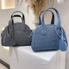 Boston Handbag Women's Small Spring Fashion Niche Denim Blue Design Feel Winter Crossbody Bag