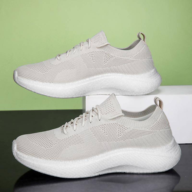Casual Shoes Men's Shoes Spring and Autumn New Fly-woven Mesh Breathable Outdoor Lightweight Wear-resistant Versatile Couple Shoes