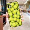 Чехол для телефона с рисунком теннисных мячей для iPhone 17 16 15 14 13 11 12 Pro Max mini 16 Plus 16e 17 Air Защитная крышка