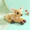 Simulation Lying Posture Deer Plush Doll Lovely Fluffy Tawn Cartoon Stuffed Animal Toy Gifts For Girl