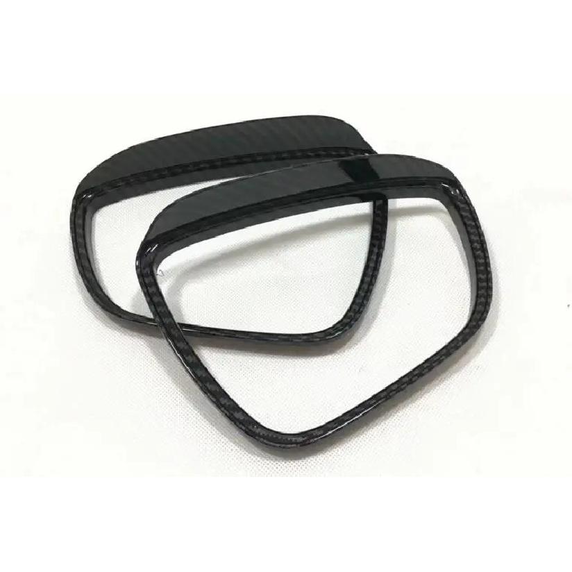 For Ford Focus Car Rear Rearview Side Glass Mirror Trim Frame Rain Shield Sun Visor Shade Eyebrow 2pcs