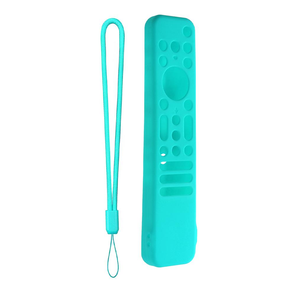 Silicone Remote Control Cover Protector Anti-slip Protective Case with Lanyard Shockproof for SONY RMF-TX810U TX811U TX910U 2023