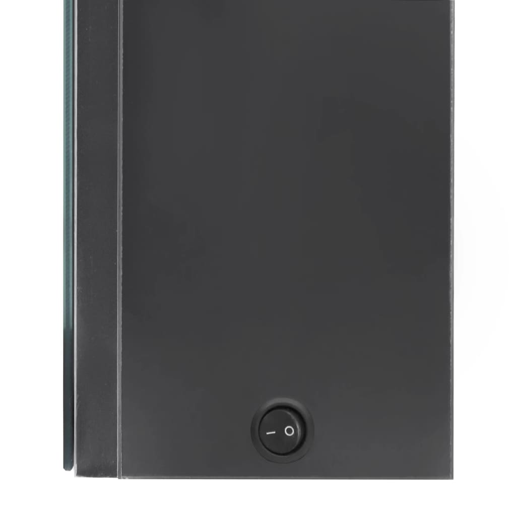 LED Bathroom Mirror Cabinet Gray 50 x 13 x 70 cm