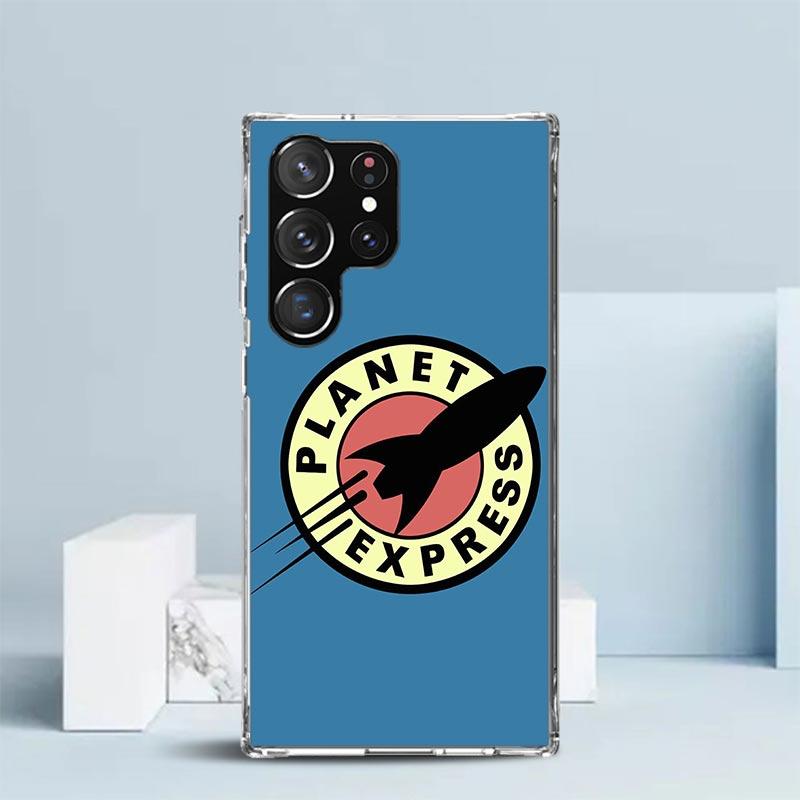 Futurama Planet Express Soft Cover for Samsung Galaxy S25 Edge S26 S24 S23 Ultra Phone Case S22 S21 Plus S20 FE Print Pattern Sh