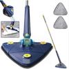 Premium Chenille Flat Mop For Efficient Hardwood Floor Cleaning Blue Or White