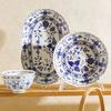 Керамические тарелки в стиле ретро в китайском стиле, элитный ресторан, десерт, салатник, домашняя вкусная посуда, миски для рамэна, изысканная столовая посуда