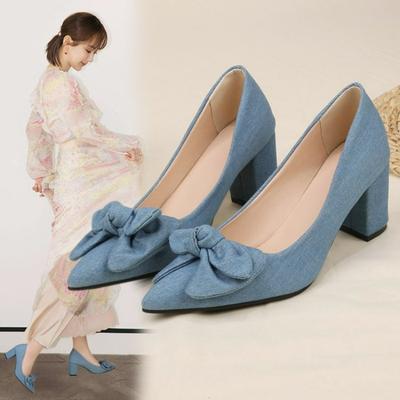 Женские туфли на высоком каблуке 2024 года, летняя мода, повседневные туфли-лодочки, обувь для улицы, сандалии на каблуке для женщин, рабочая обувь, Мэри Джейн