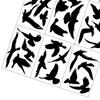 9Pcs Window Sticker Easy To Apply Reusable Bird Protection Stickers Exquisite Bird Safety Decal for Home