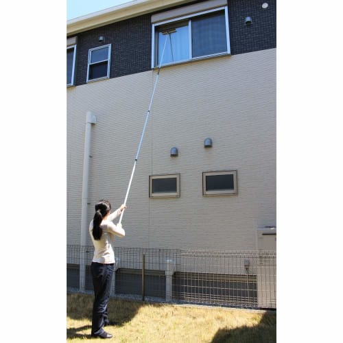 Azuma Industries Aluminum Telescopic Handle and Connecting Handle Set (3-section Telescopic Handle + 1 Main Handle) Handle Only, Lightweight and Rust-