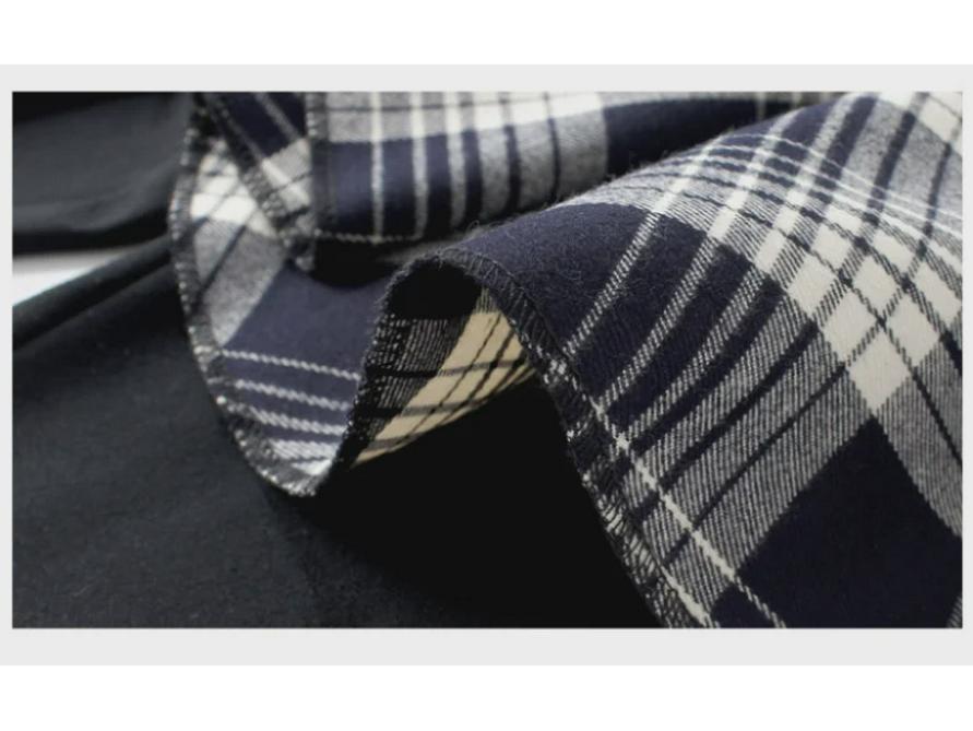 Детские весенние леггинсы в корейском стиле в клетку с юбкой из хлопка и кашемира