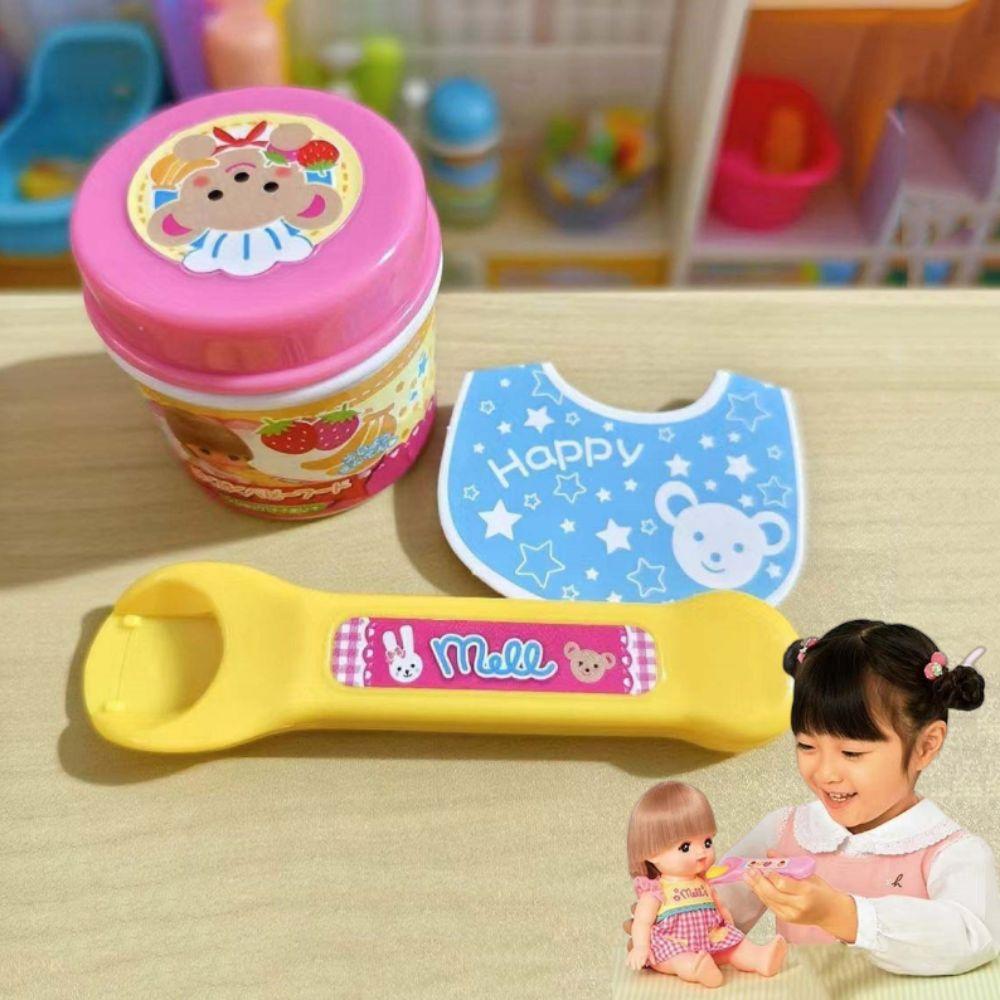 Simulation Pudding Feeding Set Role Play Play House Toys Japanese Strawberry Pudding Toy Kids Gift
