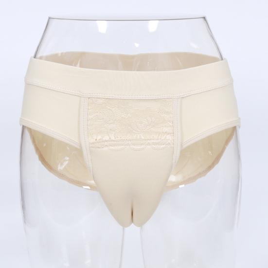 Мужские трусики в обтяжку, эластичное кружево, трусы с верблюжьей лапкой, с эффектом лифтинга бедер, скрывающие гафф-трусики, стринги для трансгендеров, кроссдрессеров, шимейлов