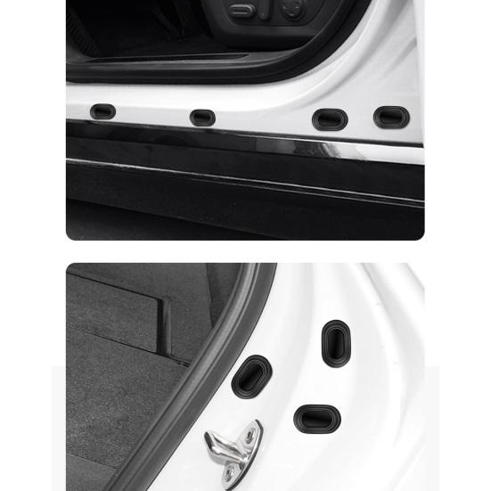 12 шт., амортизатор для двери автомобиля, шумопоглощающий клей, закрывающая дверь, полоса для предотвращения столкновений, наклейка на бампер, автодверный амортизатор, протектор, подушка, комплект