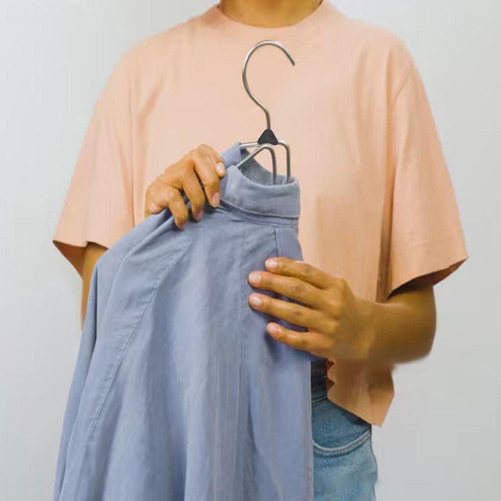 5 шт. Складная вешалка для одежды из нержавеющей стали, многофункциональная, противоскользящая, складные вешалки для одежды для дома, путешествий