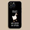 Забавный мультяшный чехол D-Duck для iPhone 17,16,15,14,13,12,11,Pro,Max,Plus,E,SE4,Air,Mini Черный Точное совпадение отверстий